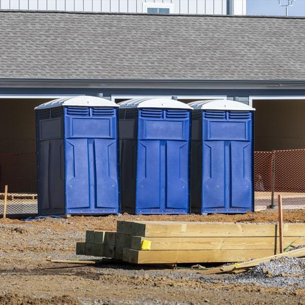 Heavy-duty construction site porta potty in Wichita, Kansas